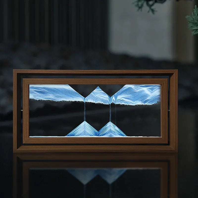 Tableau sable mouvant 3D vue de face