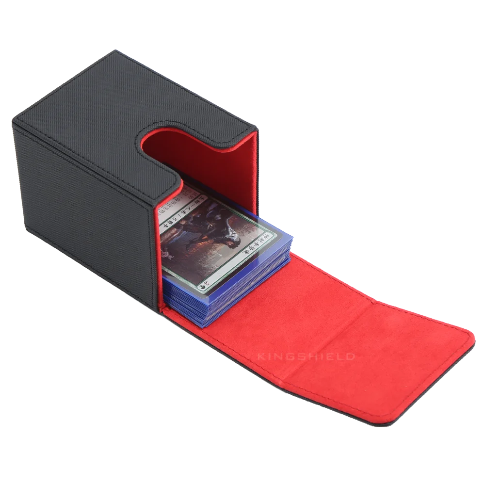 Boîte de rangement cartes ouverte avec cartes