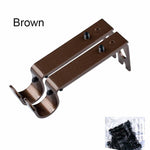 Support tringle rideau gris pour porte