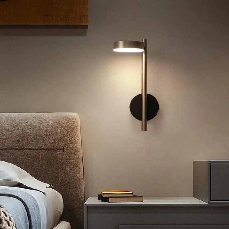 Applique murale LED or moderne pour éclairage d'intérieur
