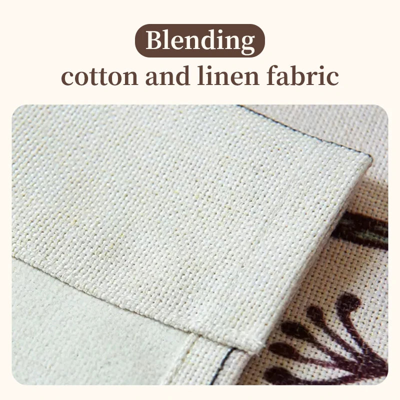 Tissu mélangé de coton et de lin, gros plan sur la texture.