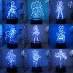 Veilleuse decorative animee avec emission lumineuse violette en gros plan