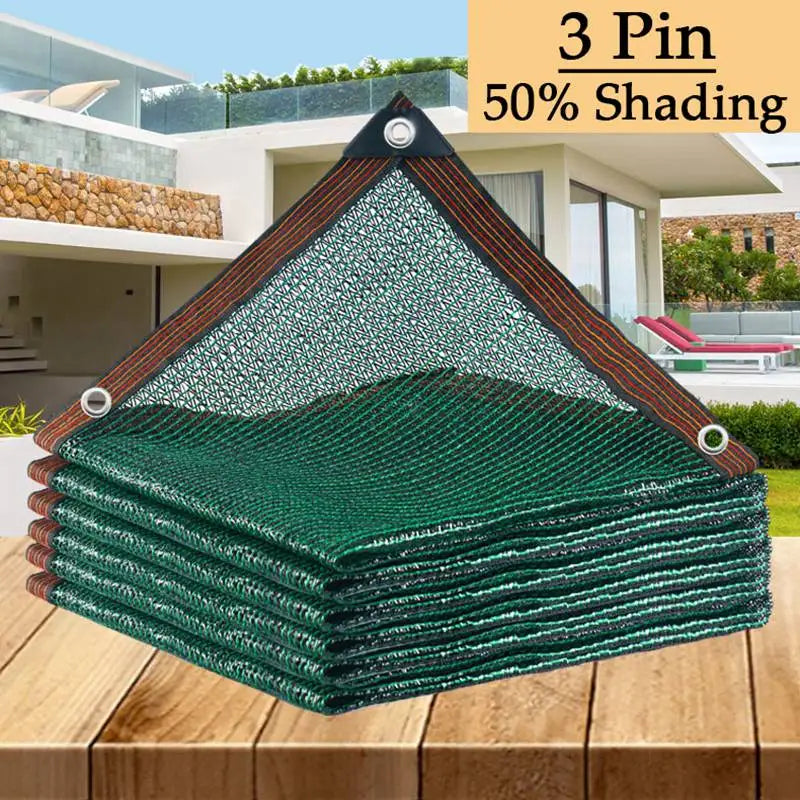 Voile d'ombrage 50% pour pergola en PEHD vert noirâtre