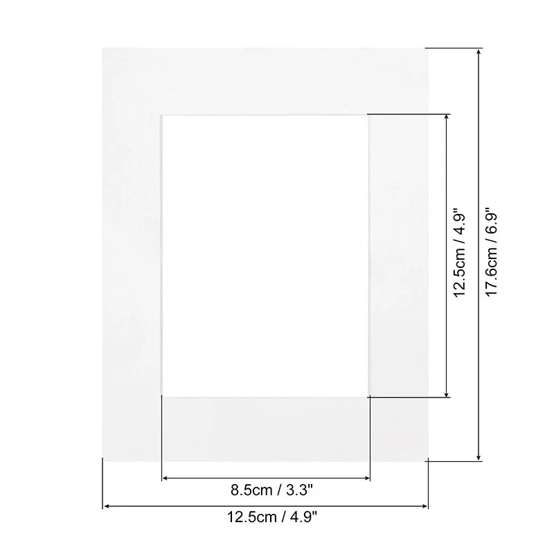 Passe-partout blanc pour photo 5x7 pouces