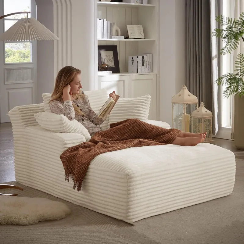 Canapé modulaire transformé en lit double