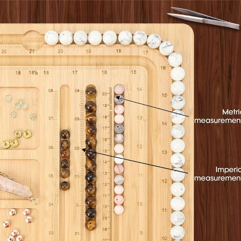 Plateau design en bois et bambou pour artisans bijoutiers