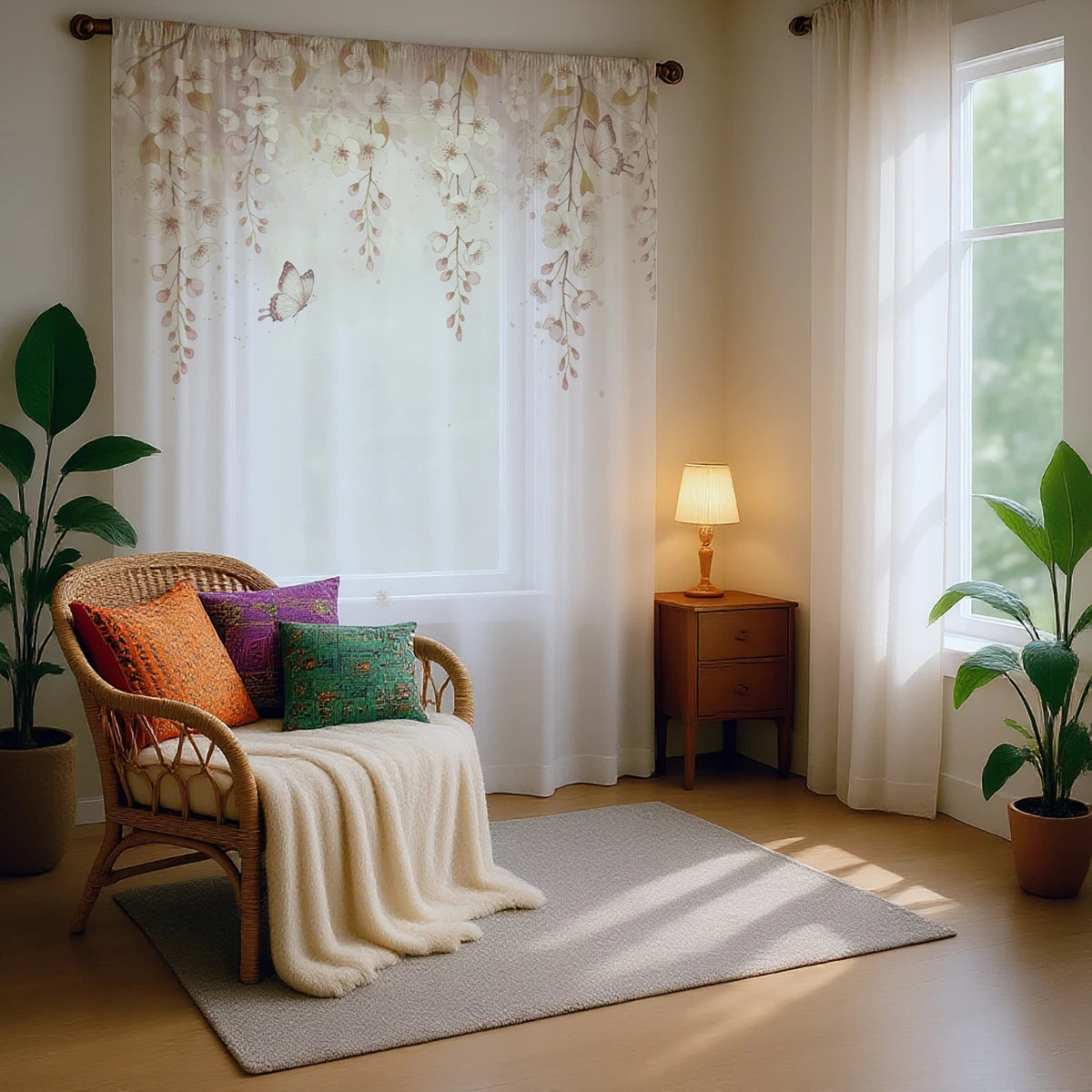 Comparaison du rideau voilage fleur de pêcher avec d'autres styles de décoration