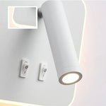 Applique murale LED moderne en blanc avec éclairage blanc chaud pour décoration intérieure