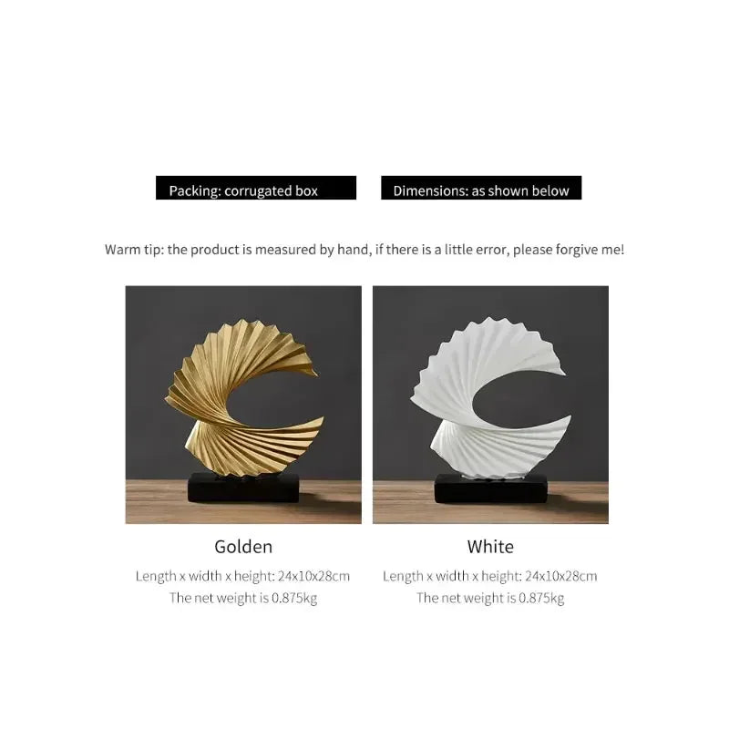 Sculpture décorative sur bureau moderne