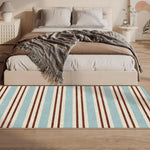 Tapis antidérapant polyester motif rayé