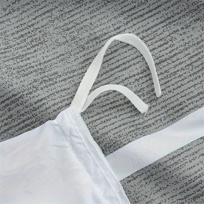 Ensemble housse de couette et taies d'oreiller microfibre pour décoration chambre