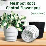 Pot meshpot 14cm blanc pour plantes d'intérieur avec trous d'air