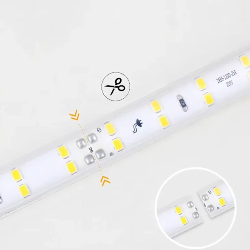 Comparaison des températures de couleur de la bande LED (3000K à 6000K)