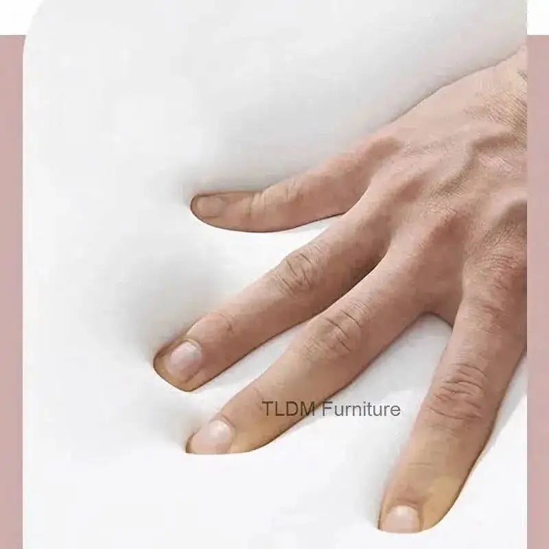 Tête de lit en tissu technique et bois vue de profil