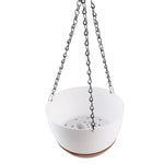 Panier suspendu balcon avec plante lierre