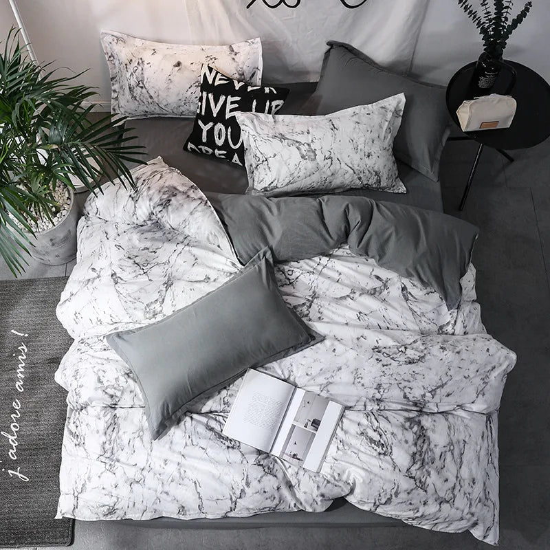 Ensemble literie complet avec housse de couette et taies d'oreiller
