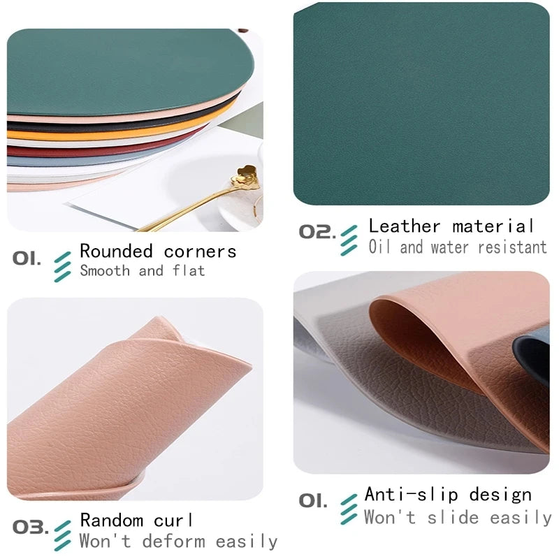 Set de table irrégulier utilisé dans un bar ou café