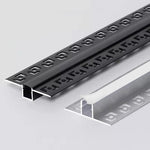 Profilé LED encastrable aluminium 50cm pour éclairage mural
