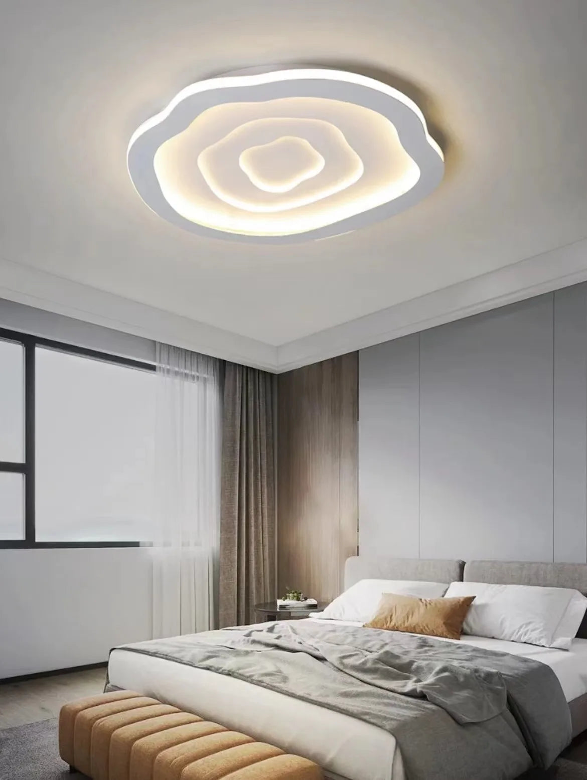 Lampe plafond télécommandée vue de dessous