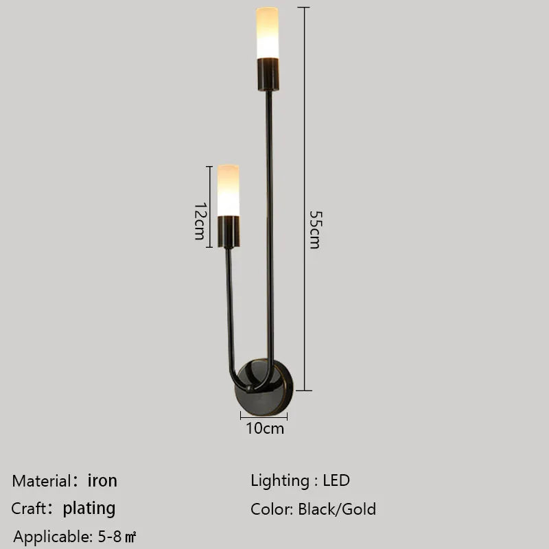 Comparaison des coloris noir et or de l'applique murale G9