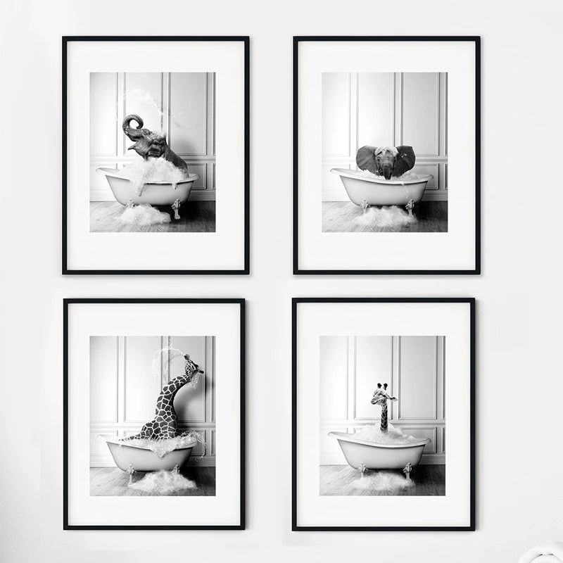 Accrochage du tableau dans une chambre épurée