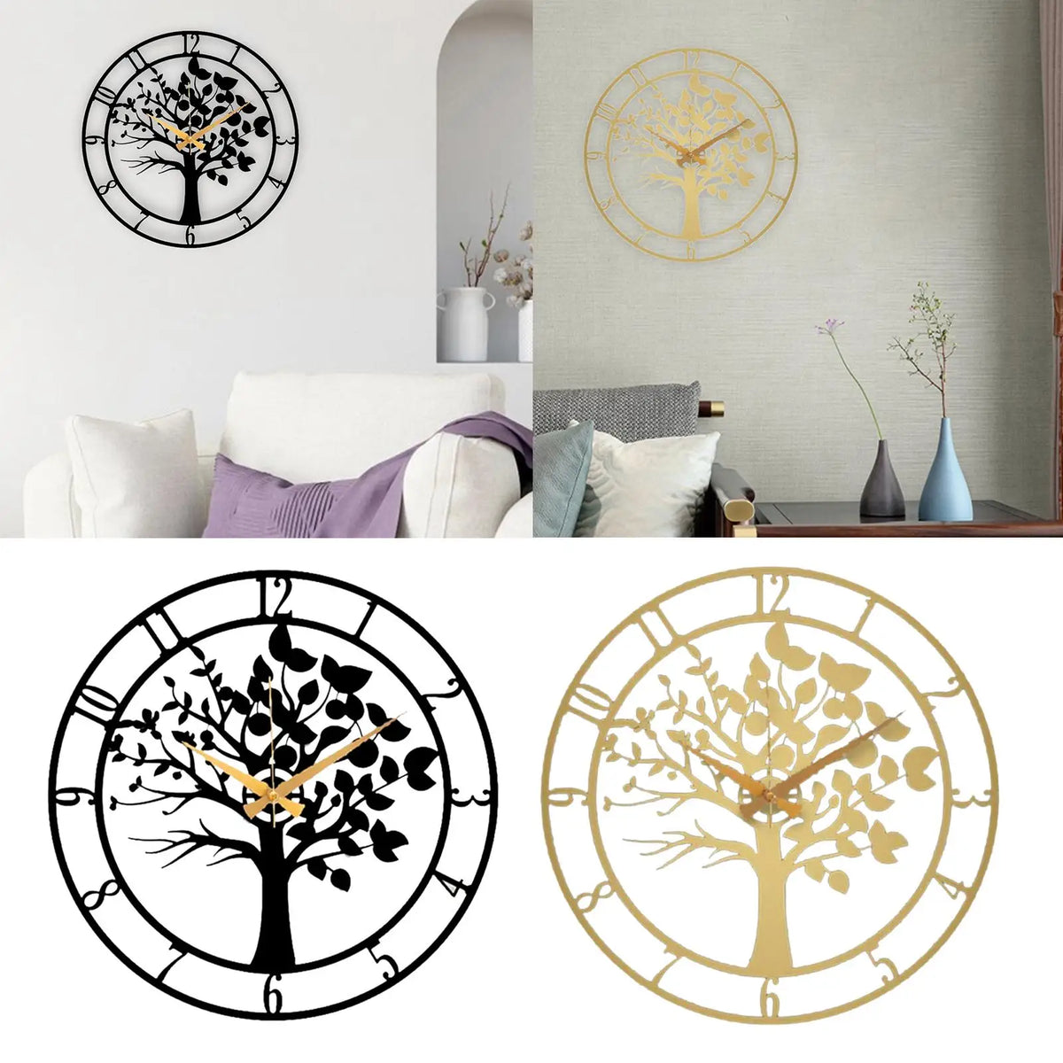 Horloge murale accrochée dans un bureau design