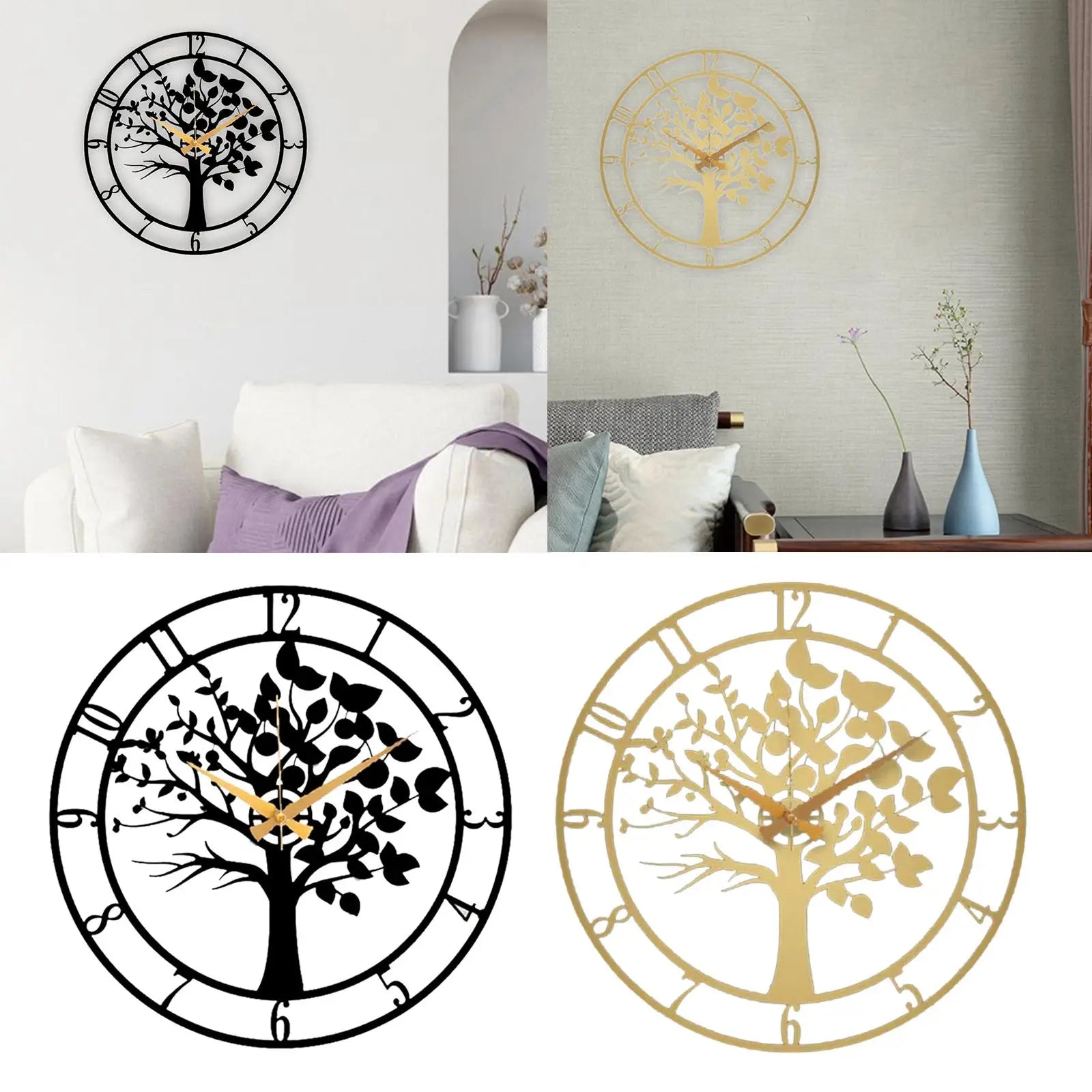 Horloge murale accrochée dans un bureau design