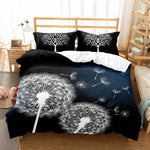 Chambre décorée avec housse de couette Sakura printanière