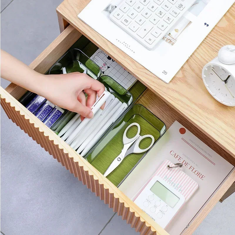 Rangement maquillage transparent boîte plastique