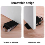 Détail de la cale de porte montrant le design élégant