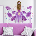 Effet décoratif des autocollants muraux dans une chambre de fille