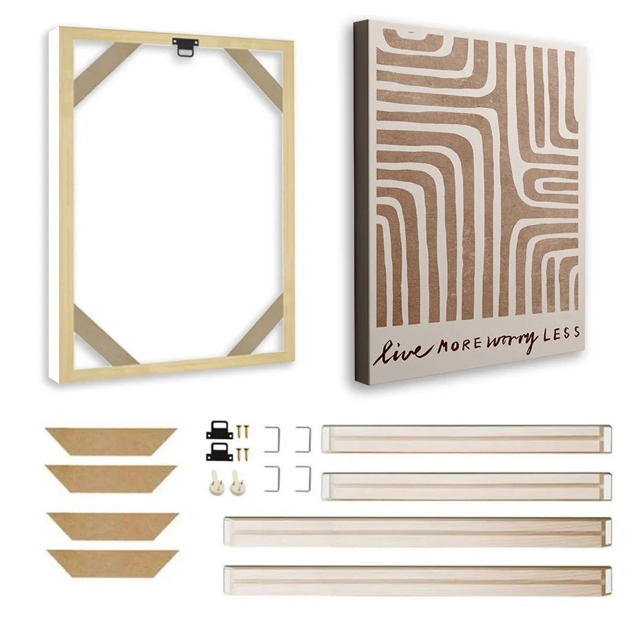 Cadre photo en bois moderne gris clair pour mur de cadres