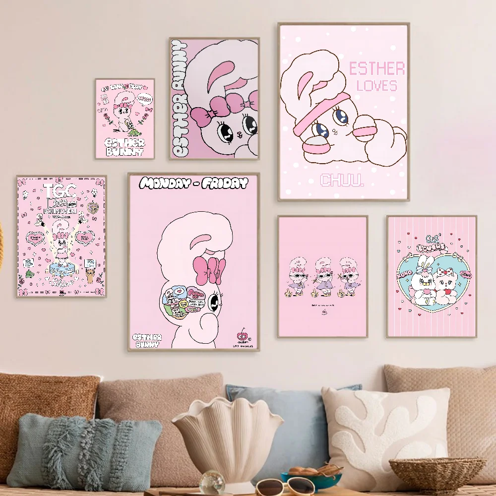 Affiche lapin Esther style nordique pour salon