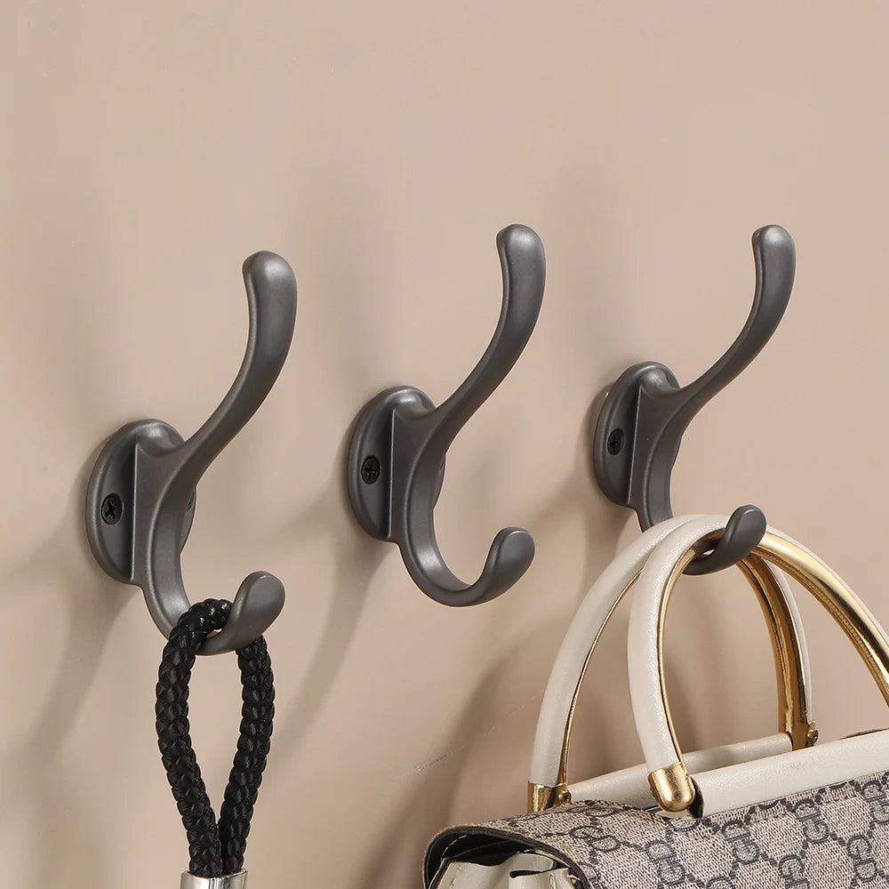Crochets noirs pour serviettes et accessoires de cuisine