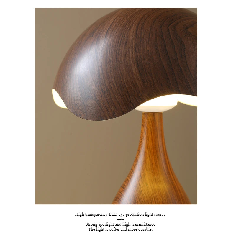 Lumière tamisée du lampadaire champignon