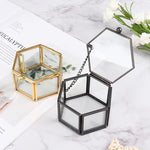 Coffret cadeau géométrique en verre