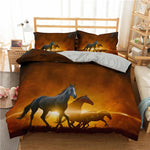 Literie western chevaux sauvages Ombre Interieur