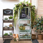 Tableau noir mobile avec étagères pour décoration cuisine