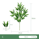Branche d'eucalyptus artificiel rouge noir 68 cm