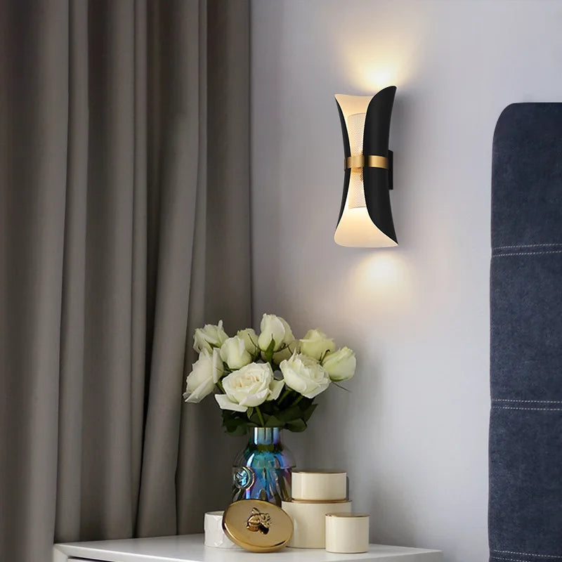 Applique murale blanche en fer pour chambre