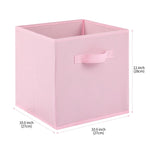 Boîte de rangement cube pliable en tissu non tissé jaune