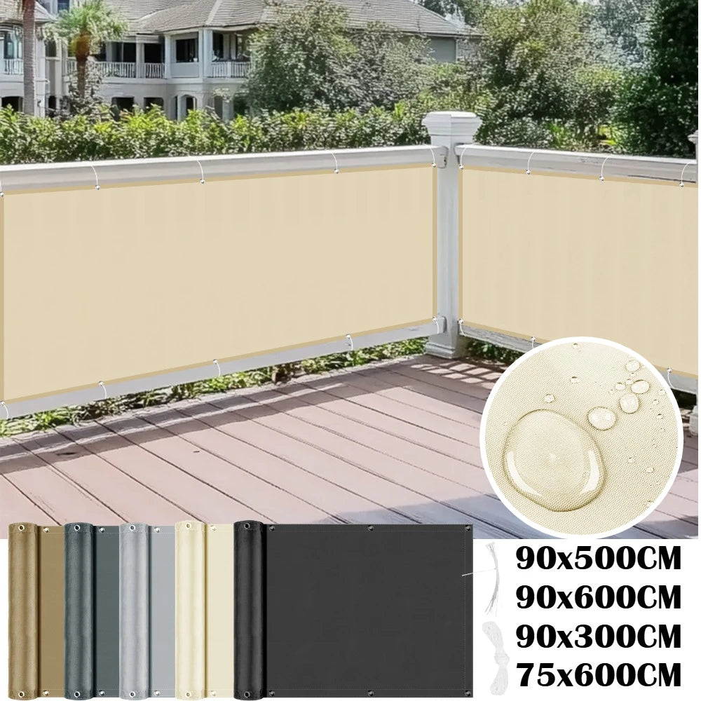 Voile d'ombrage balcon imperméable protection UV
