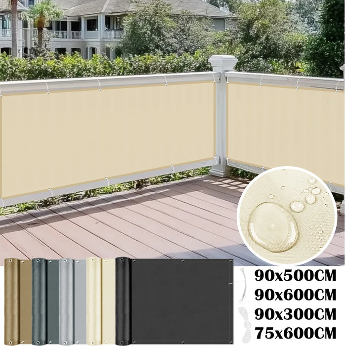 Voile d'ombrage balcon imperméable protection UV