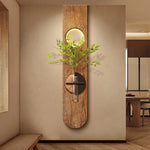 Lampe murale LED moderne en bois pour décoration d'intérieur