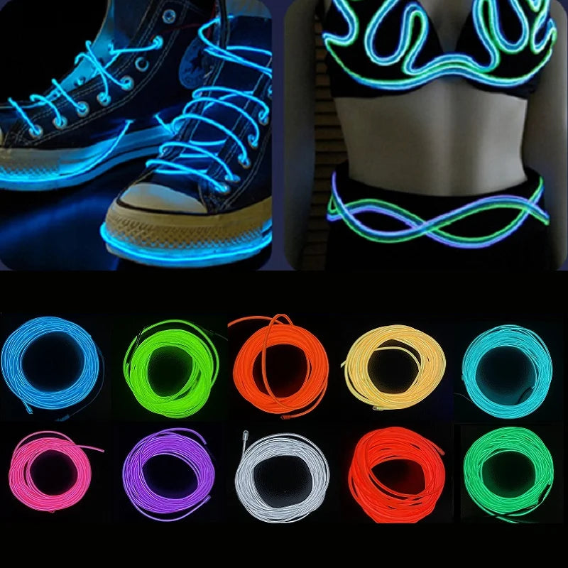 Ruban LED néon flexible multicolore pour décoration intérieure