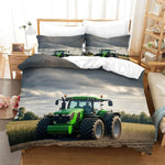 Parure de lit tracteur microfibre fermeture éclair