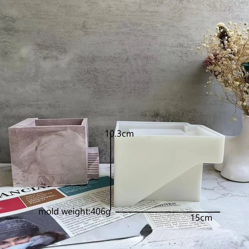 Moule en forme d'échelle pour créer des pots de fleurs en ciment