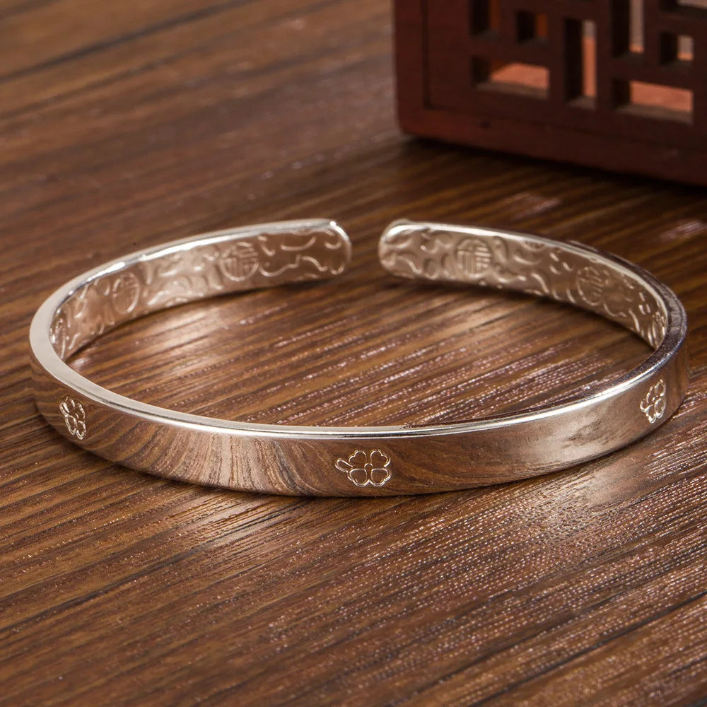 Bracelet géométrique argent 925 détail fermoir