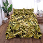 Housse de couette jungle tropicale grise