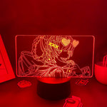 Lampe néon Nazuna Nanakusa allumée bleu